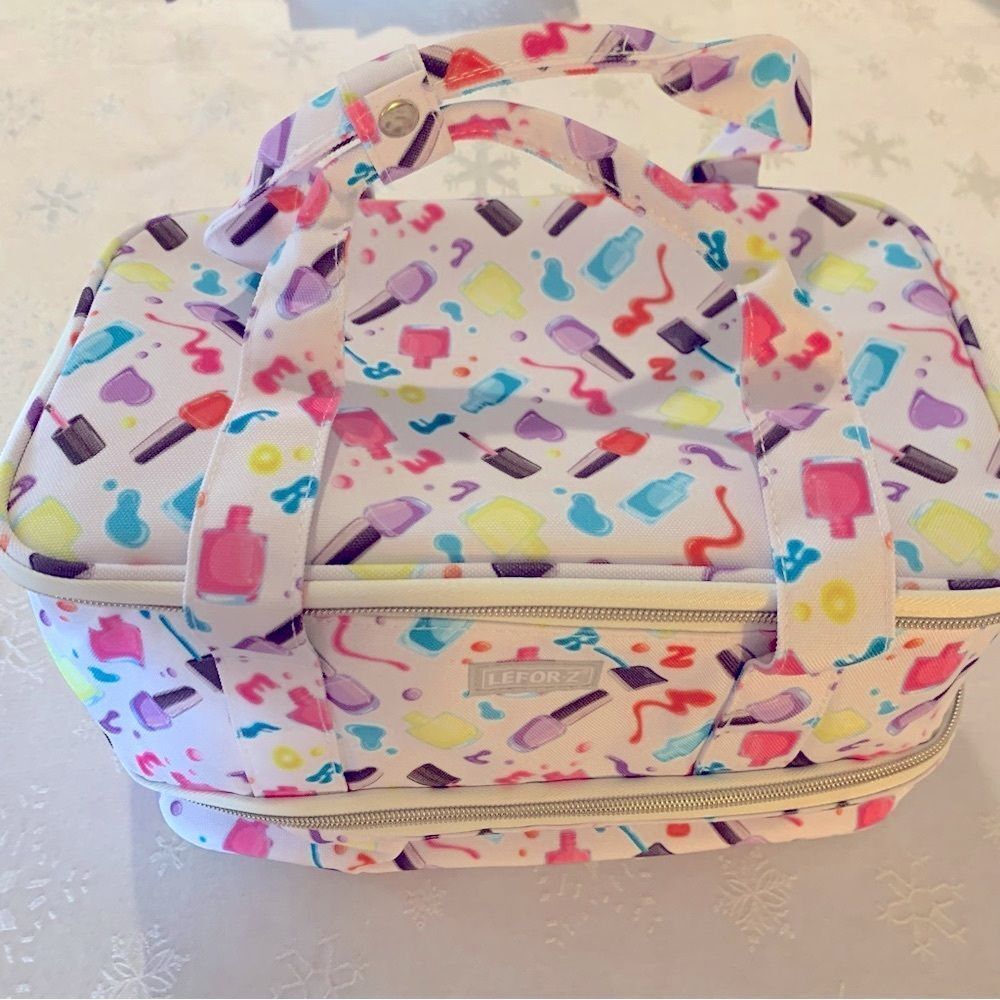 NWOT Lefor-z Makeup Cosmetic Bag Large Gorgeous